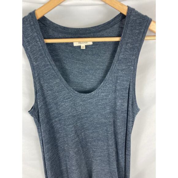 Madewell Jersey Tank Midi Dress in Heather Indigo Size Small - Picture 3 of 7